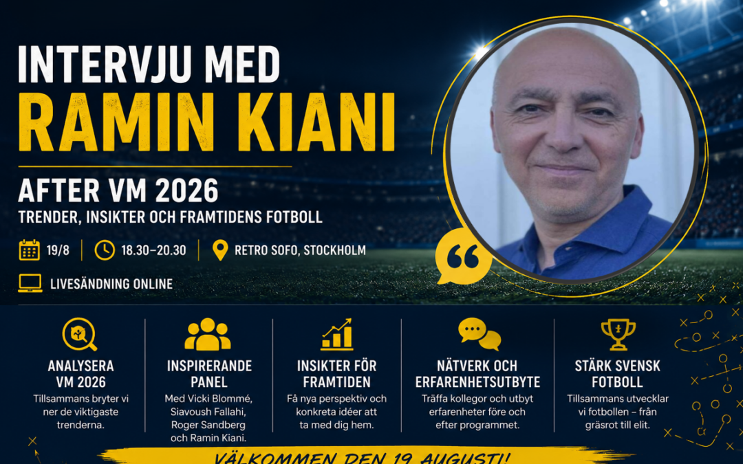 Intervju med Ramin Kiani inför AFTER VM – 19 augusti