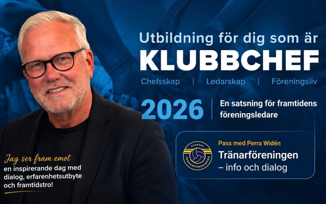 Tränarföreningen med på Klubbchefsutbildning 2026
